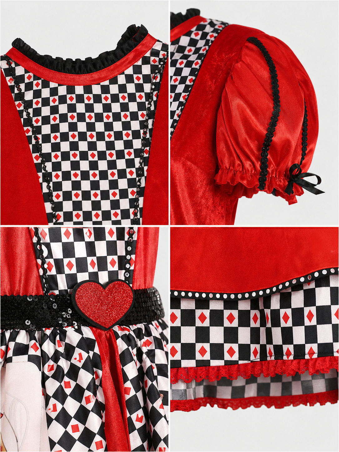 Theatrical Dress in a Card Suit Style