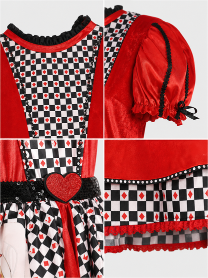 Theatrical Dress in a Card Suit Style