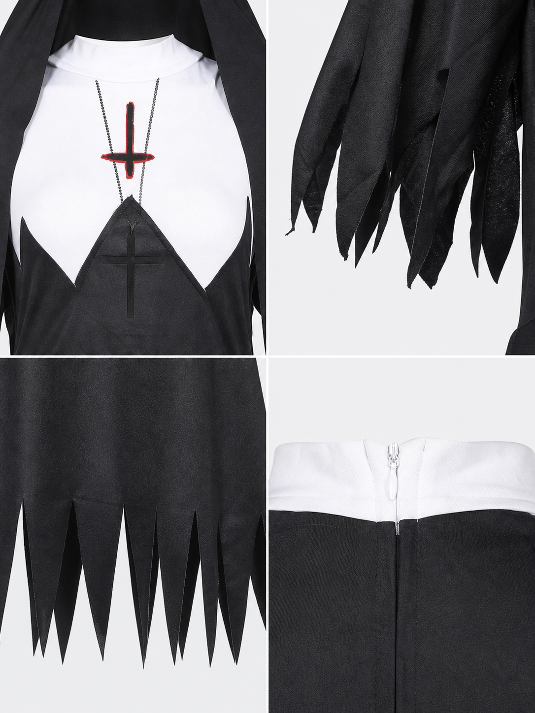 Hooded Religious Robe-Style Costume