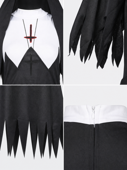 Hooded Religious Robe-Style Costume