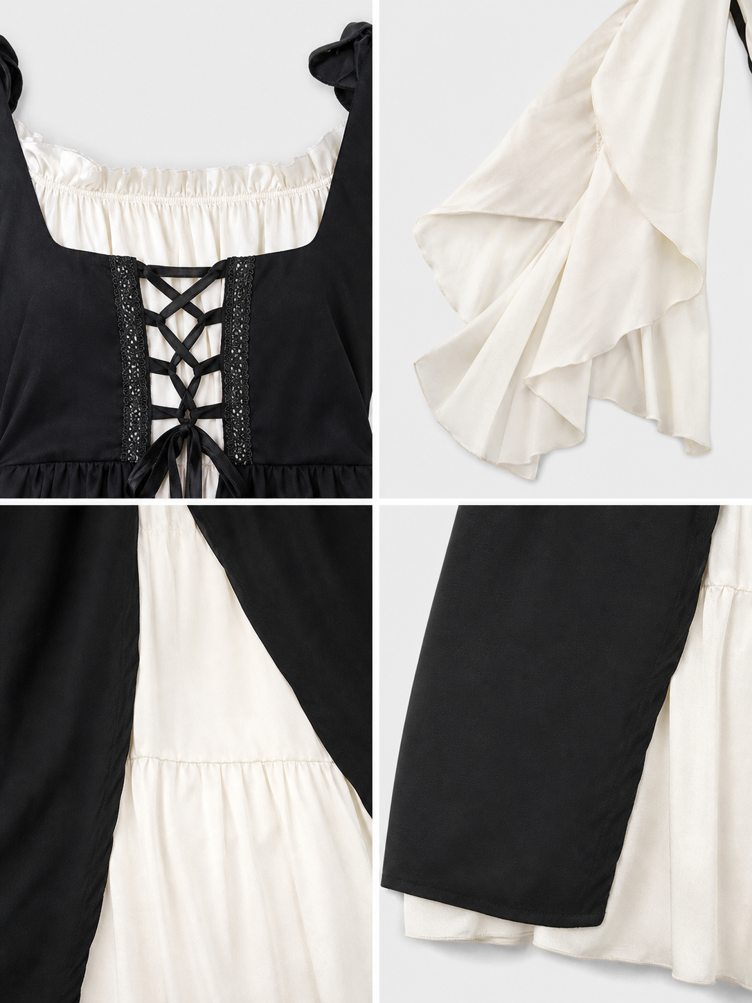 Gothic Costume in Medieval Style, Black