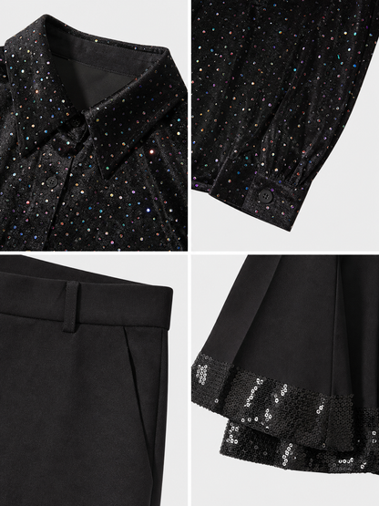 Retro Costume with Shirt and Flared Pants