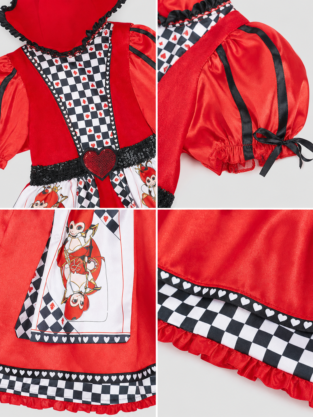 Red Queen Costume with Crown