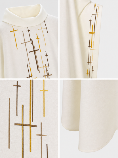 Religious Ceremonial Robe with Cross Pattern