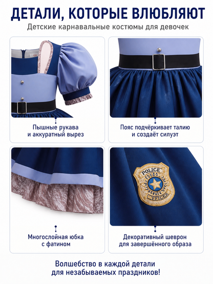 Police Rabbit Costume detail view