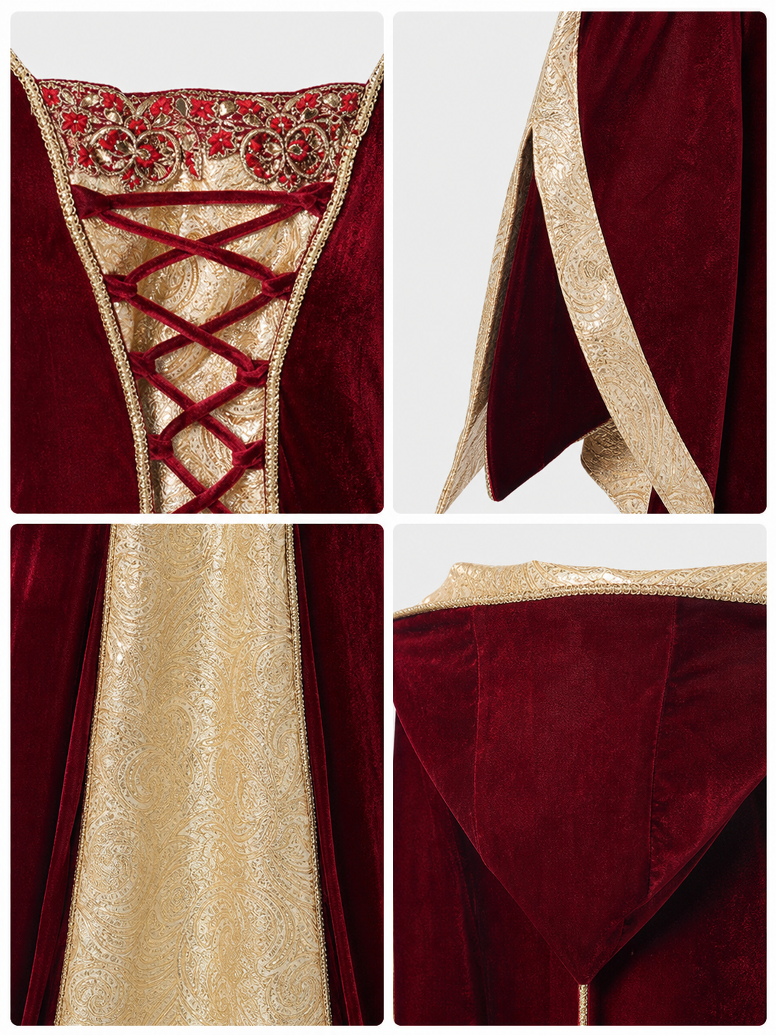 Hooded Carnival Dress for Cosplay