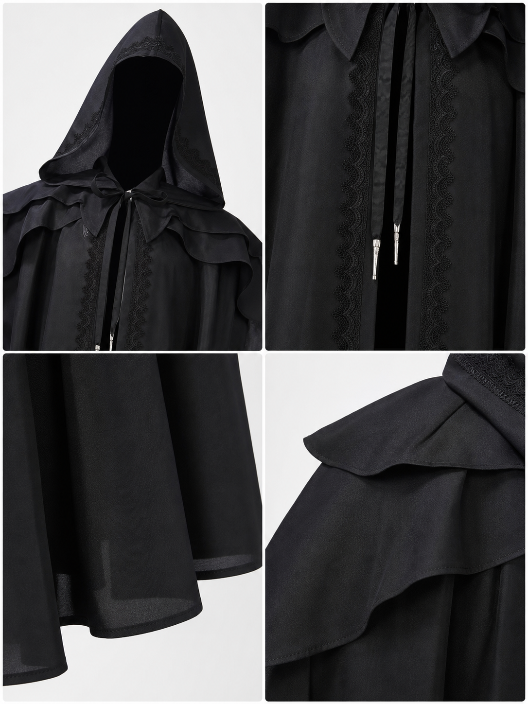 Medieval Hooded Cape for Cosplay