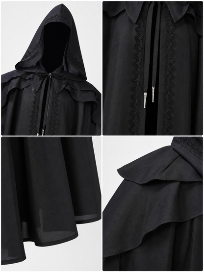 Medieval Hooded Cape for Cosplay