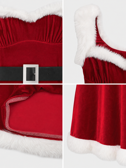 Christmas Costume with Dress and Hat