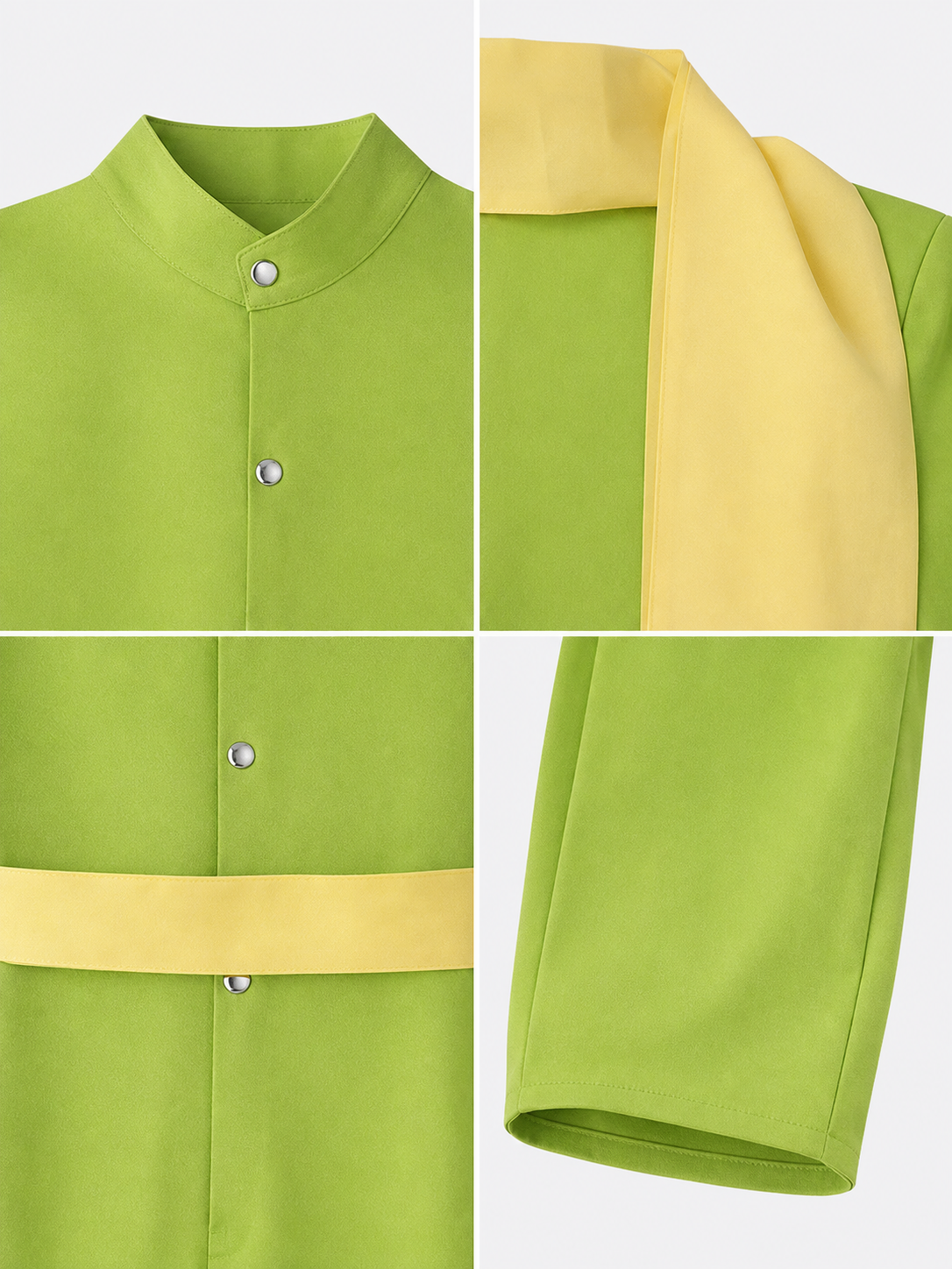 The Little Prince Green Cosplay Costume with Scarf