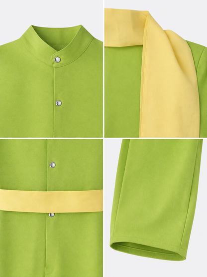 The Little Prince Green Cosplay Costume with Scarf