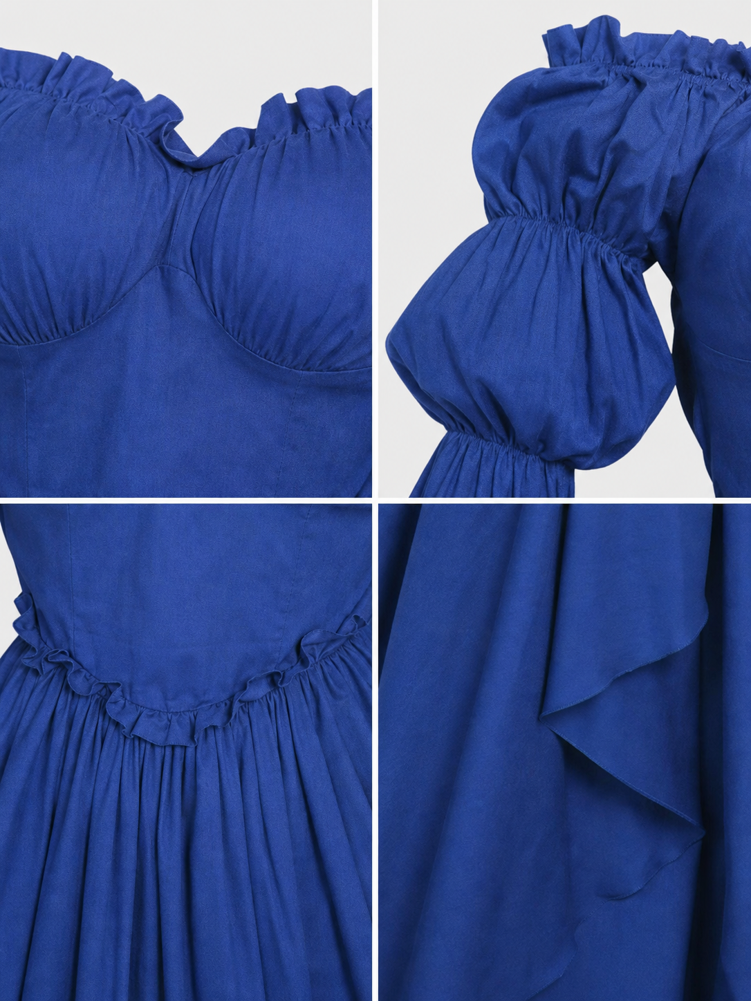 Vintage-Style Medieval Dress, Blue