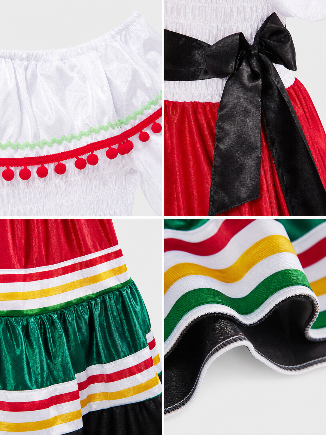 Mexican-Style Folk Dress for Celebrations