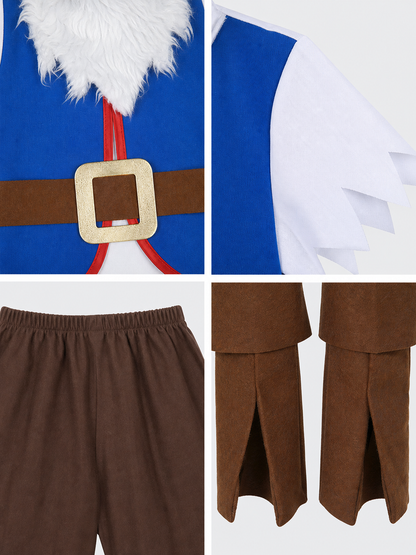 Dwarf costume with beard for parties