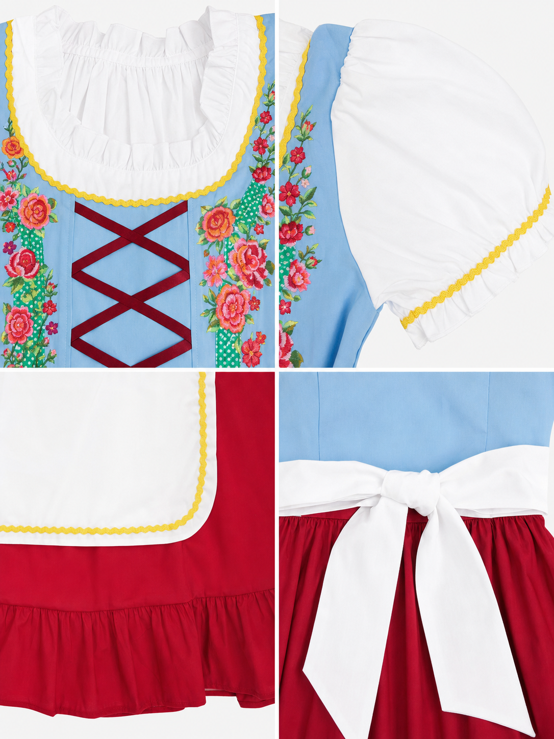 Oktoberfest-Style Folk Costume with Apron