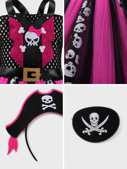Pirate Costume: Dress with Skirt and Headband