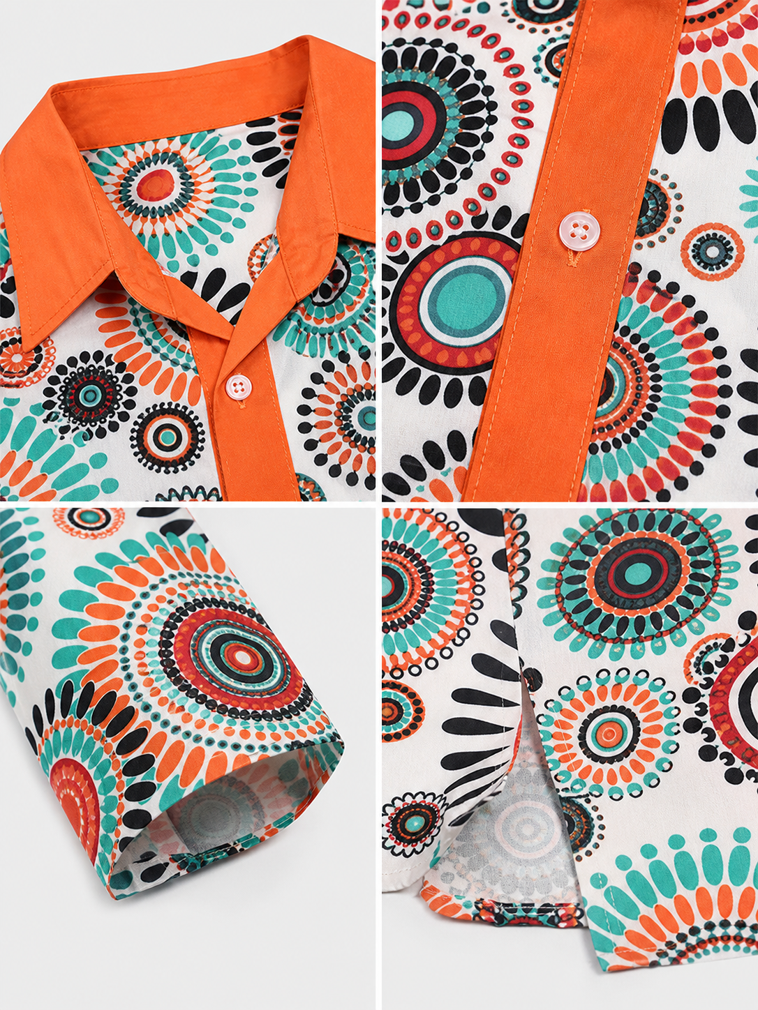 Geometric Print Disco Costume: Shirt and Pants