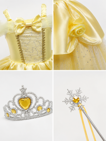 Yellow Princess Costume for Halloween and Cosplay