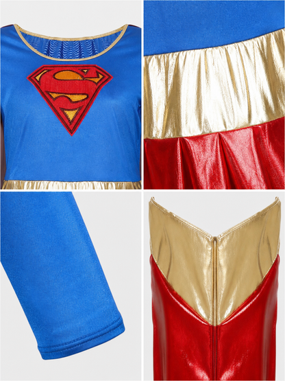 Superhero Costume: Dress with Boot Covers for Cosplay detail view