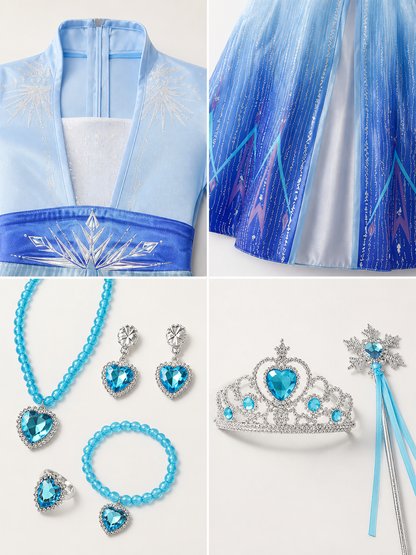 Blue Princess Costume for Halloween and Cosplay