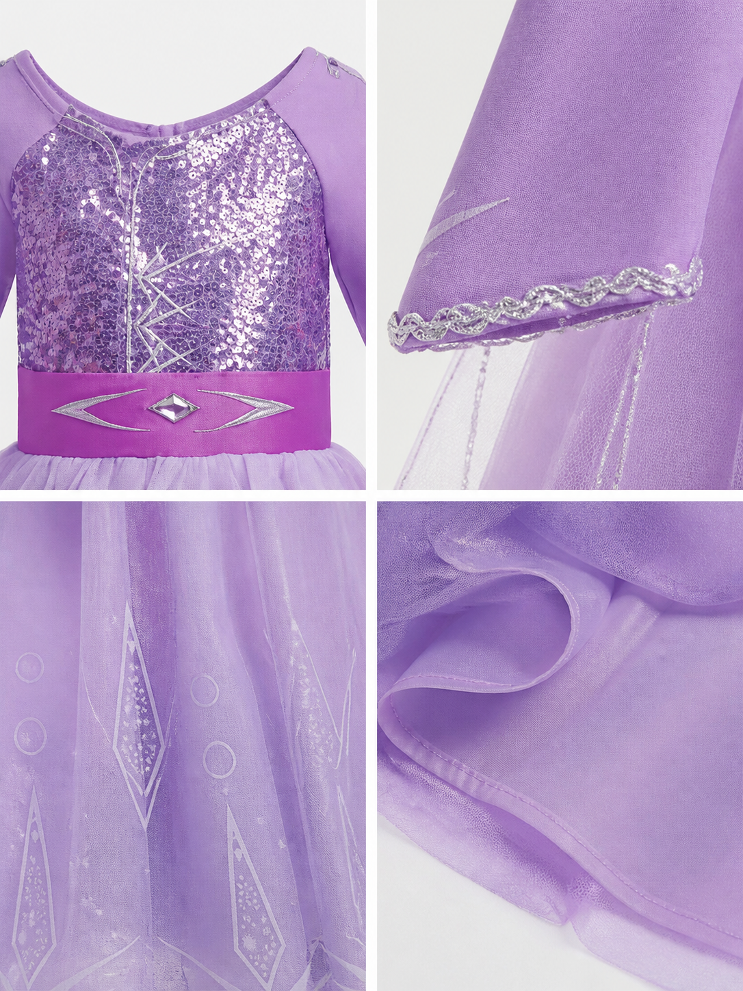 Purple Princess Carnival Costume for Halloween