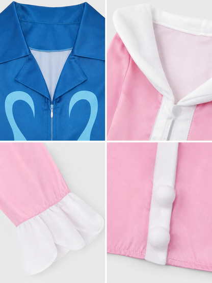 One Piece Bon Clay Cosplay Costume with Cape and Belt