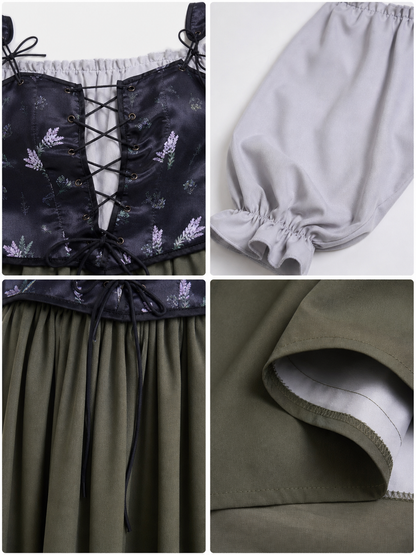 Historical Costume Dress with Corset Top