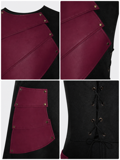 Sleeveless Jumpsuit with Asymmetrical Panels