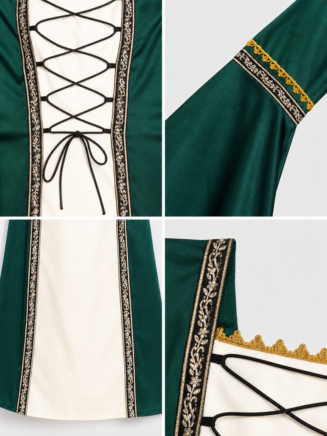 Medieval Renaissance-Style Costume Dress