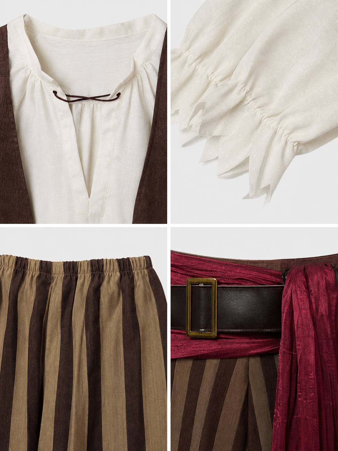 Pirate Costume for Cosplay, Carnival, and Stage