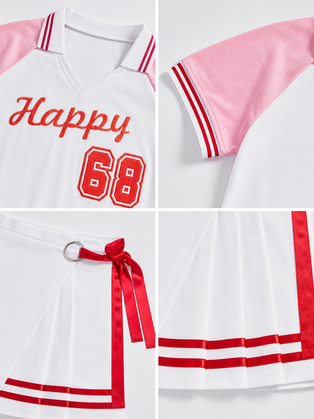 Cheerleading Outfit: Top and Short Skirt