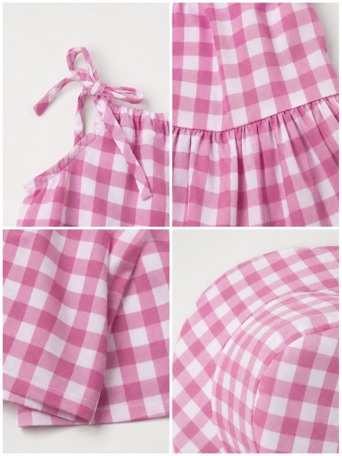 Barbie-Style Costume: Plaid Dress and Hat