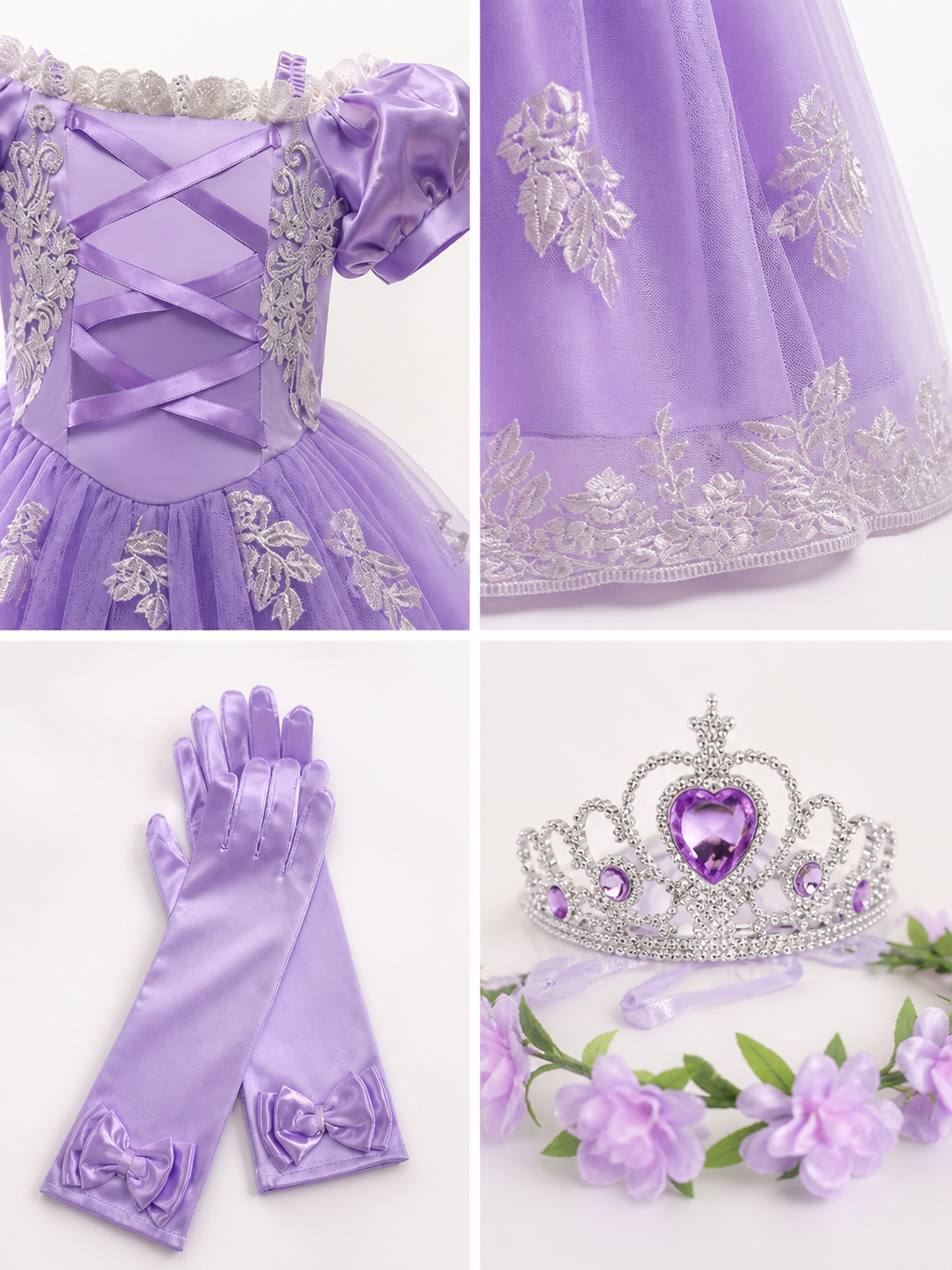 Princess Costume for Halloween and Cosplay detail view
