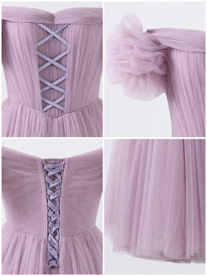 Floor-Length Princess Dress with Full Skirt and Lacing