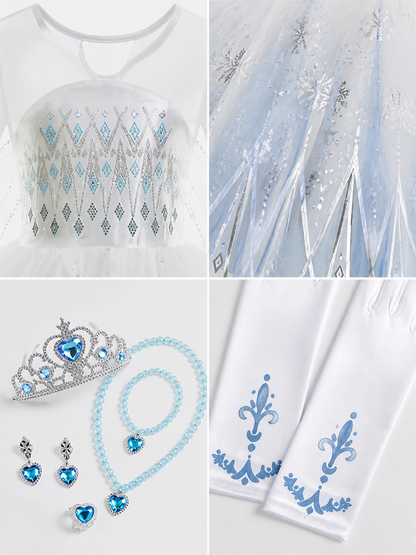 Snow Queen Carnival Costume for Halloween and Cosplay detail view