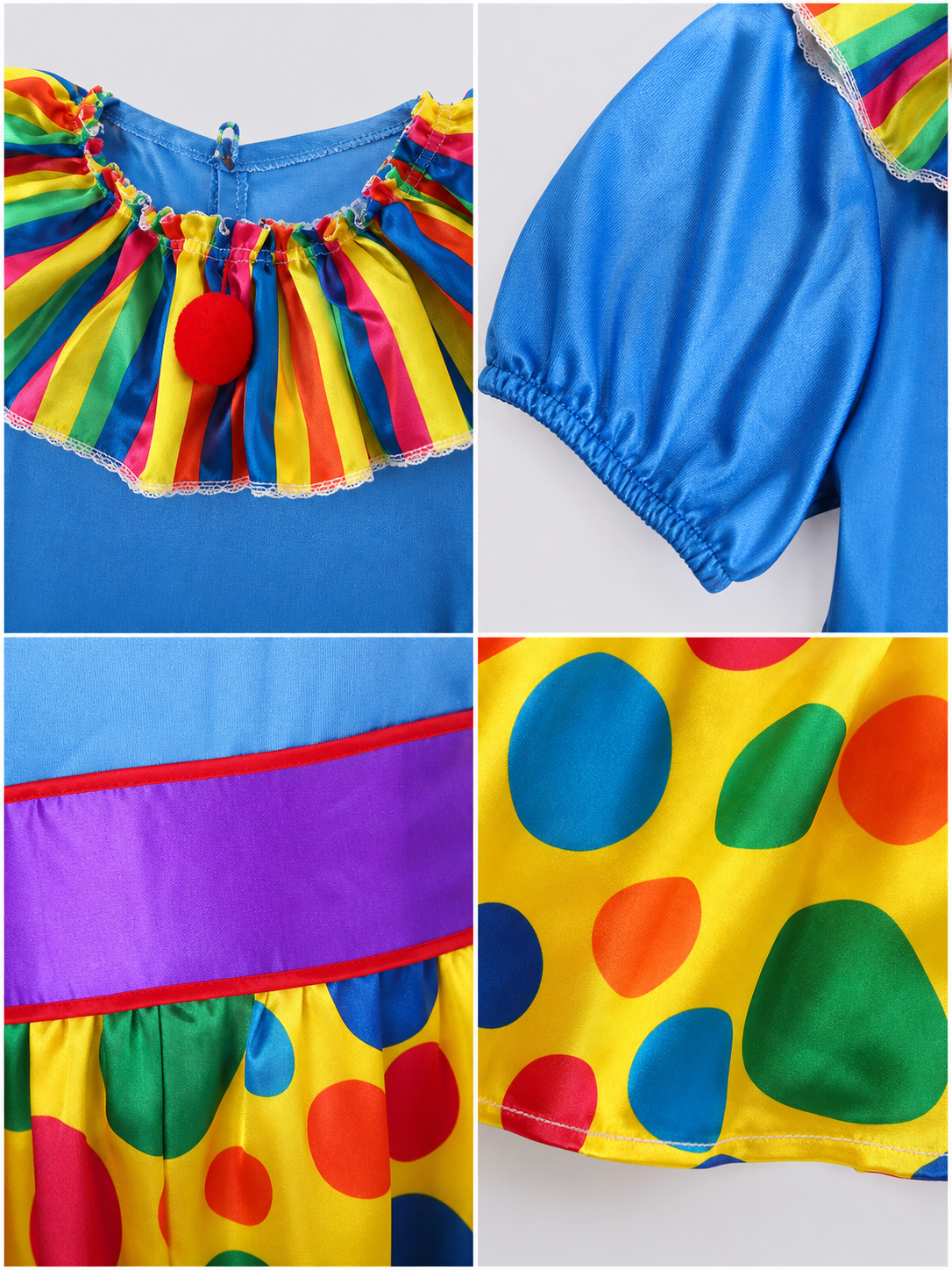 Clown Costume Dress with Hat