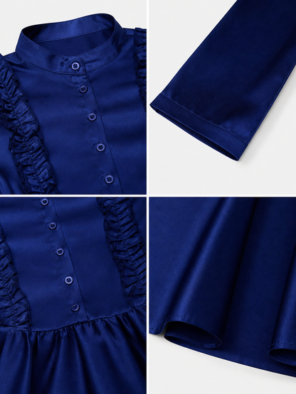 Gothic Victorian High-Neck Dress