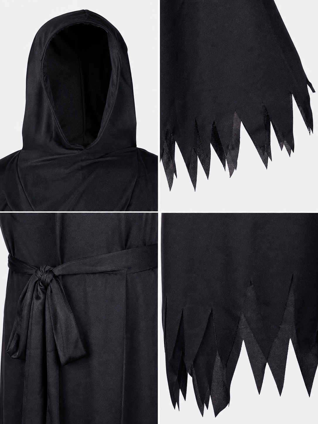 Black Hooded Ghost Halloween Costume