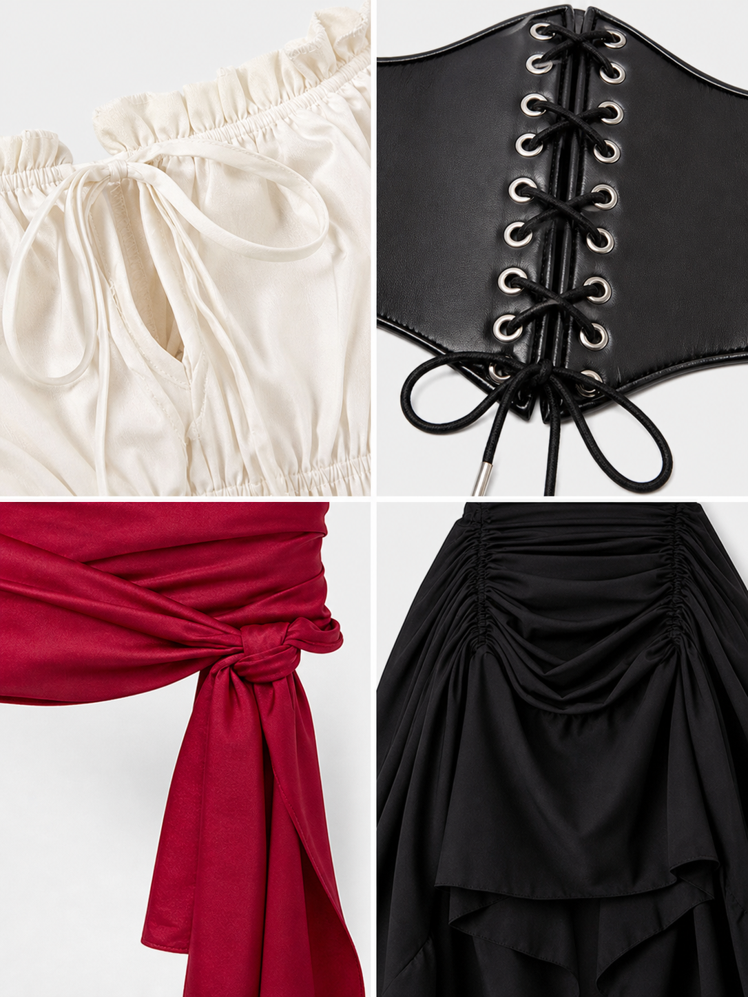 Pirate Costume with Corset and Layered Skirt