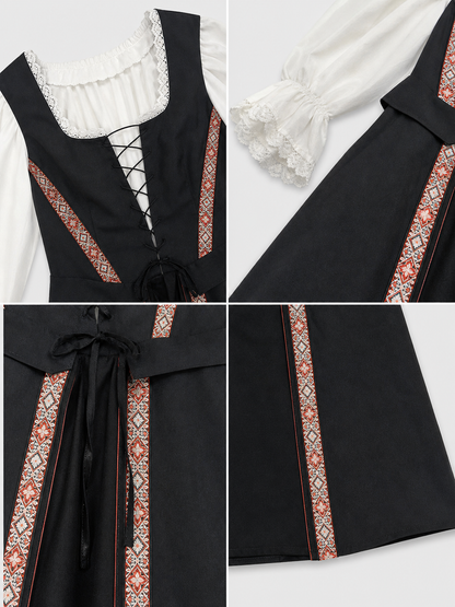 Medieval-Style Lace-Up Dress