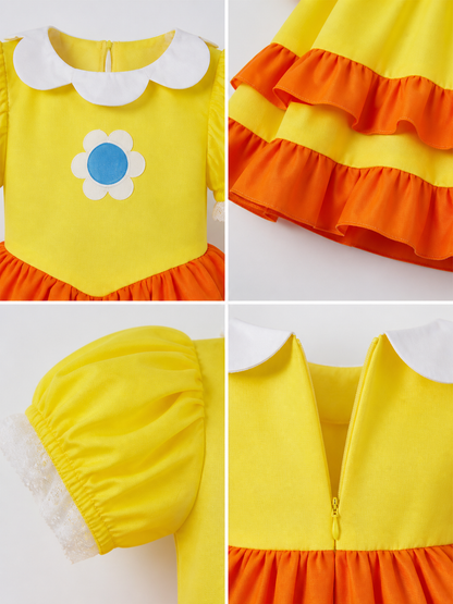 Orange Princess Carnival Costume for Halloween