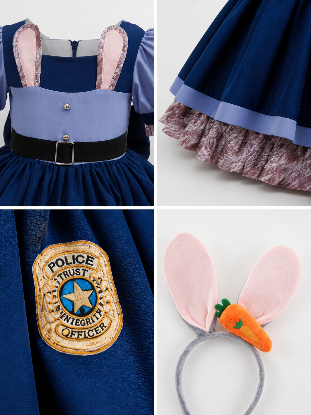 Blue Rabbit Costume for Halloween and Cosplay product detail composite