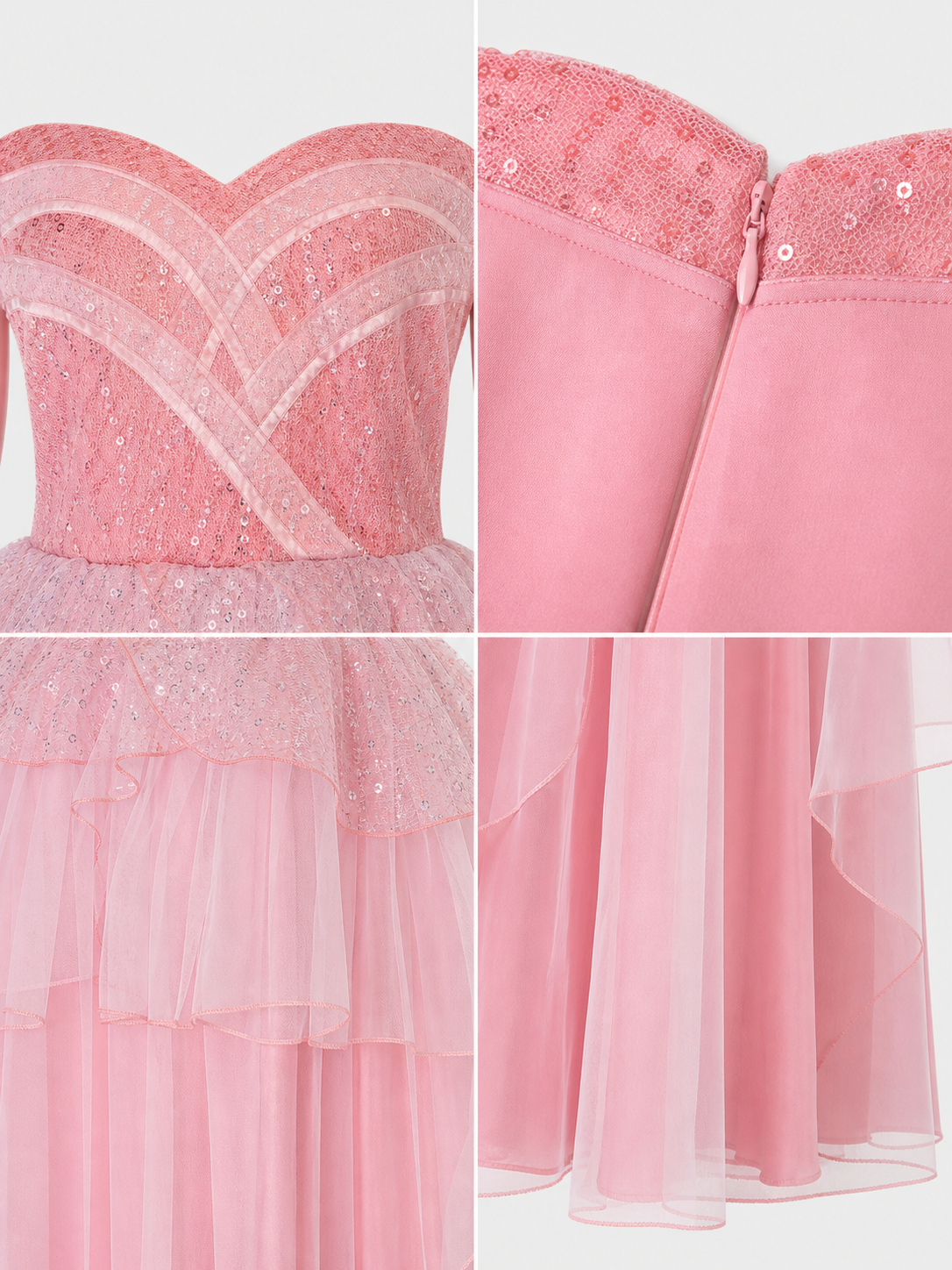 Pink Glinda Cosplay Dress Inspired by Wicked 2