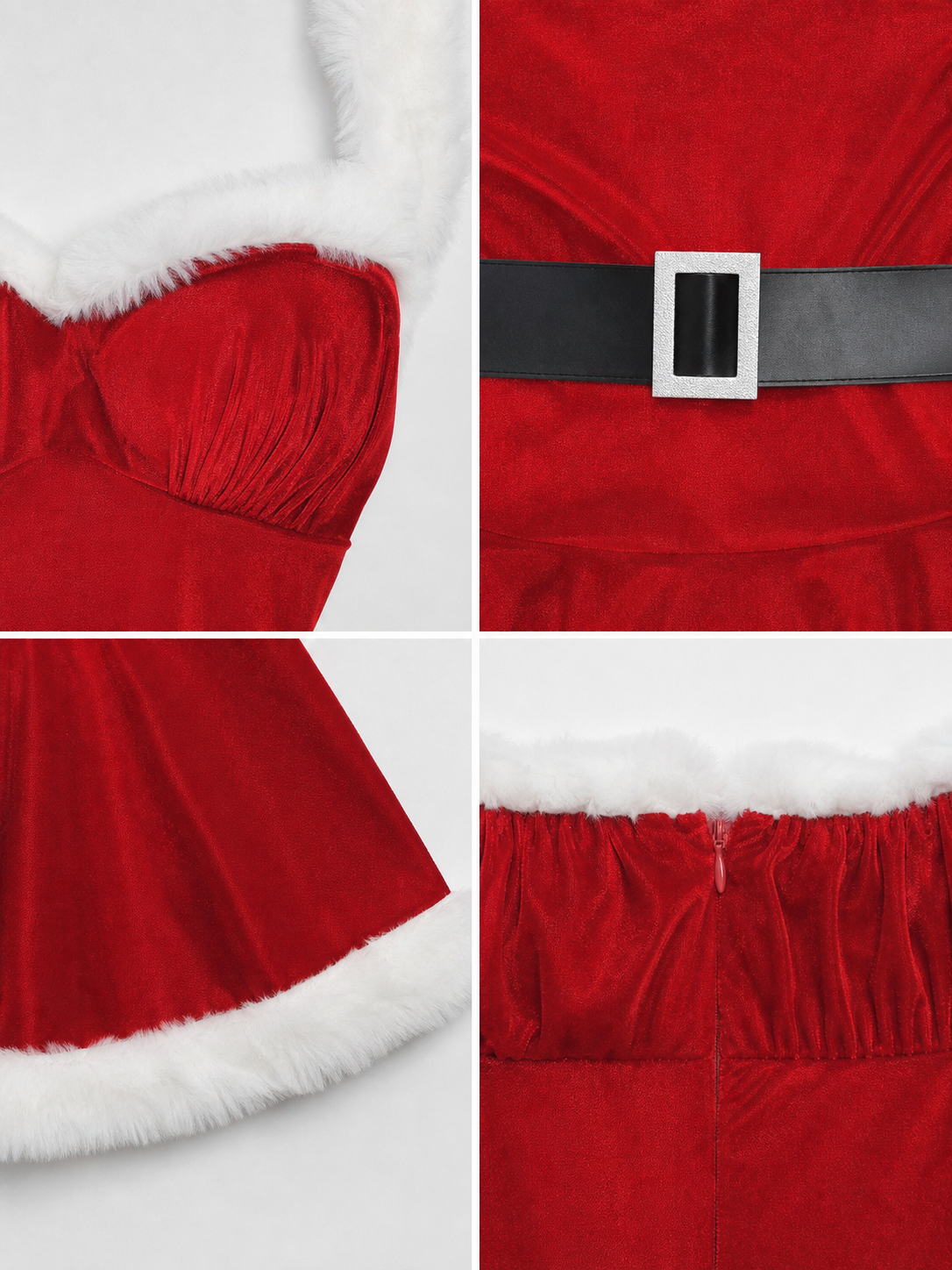 Santa Claus-Inspired Holiday Carnival Costume detail view