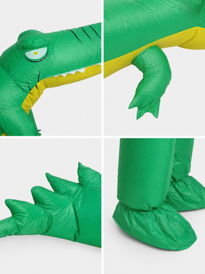 Inflatable crocodile costume for Halloween and parties