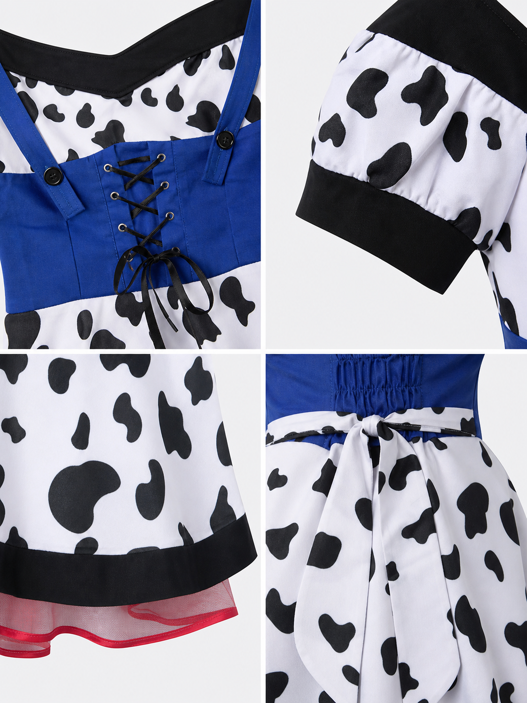 Cow Costume with Ears and Tail
