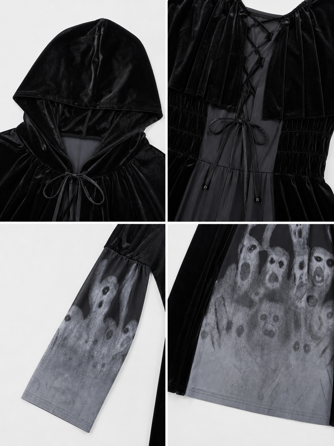 Gothic Ghost Halloween Dress Costume
