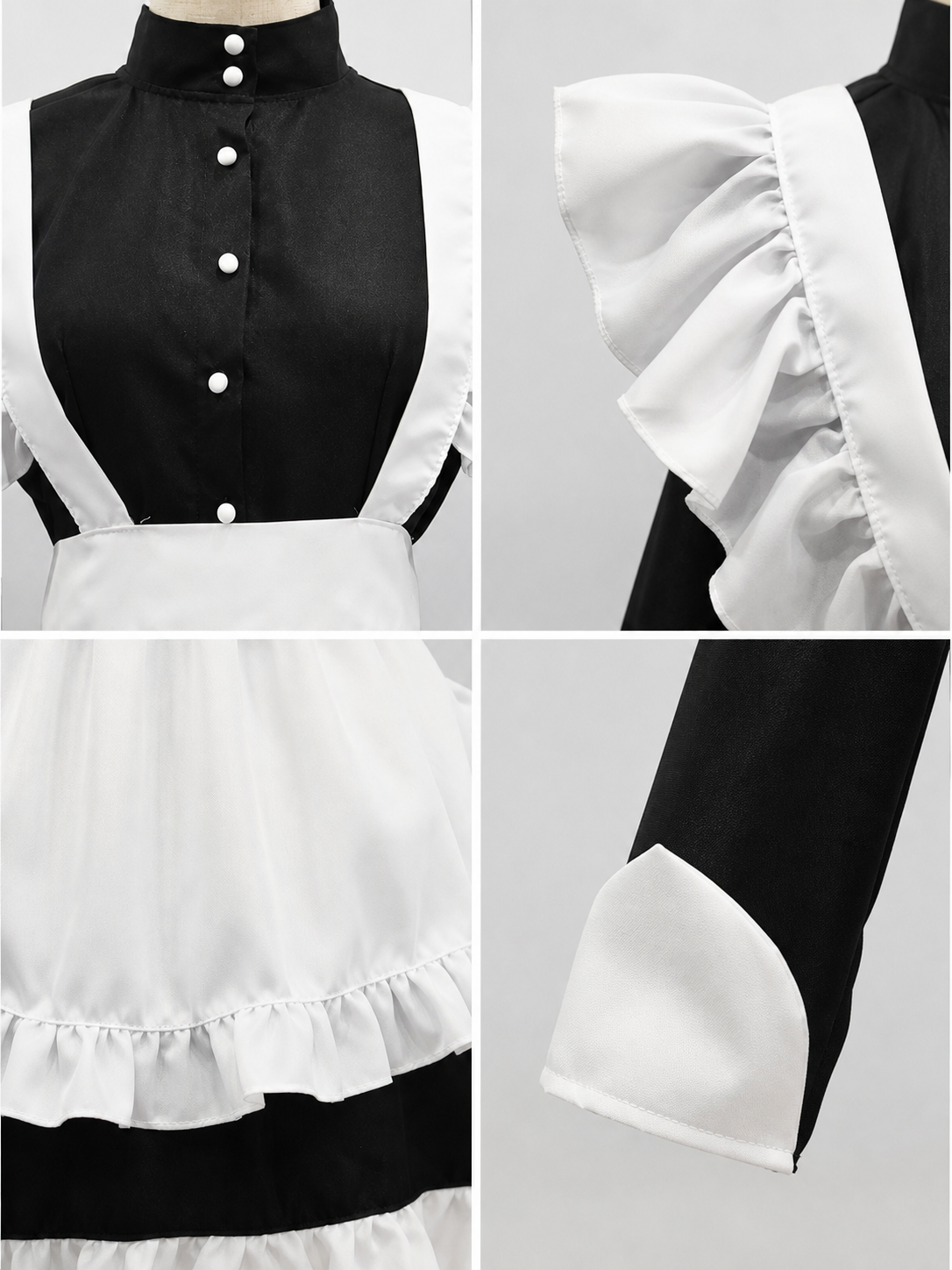 Costume Dress with White Apron and Headpiece