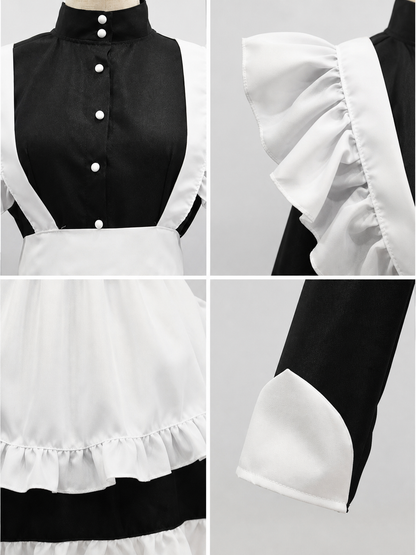 Costume Dress with White Apron and Headpiece