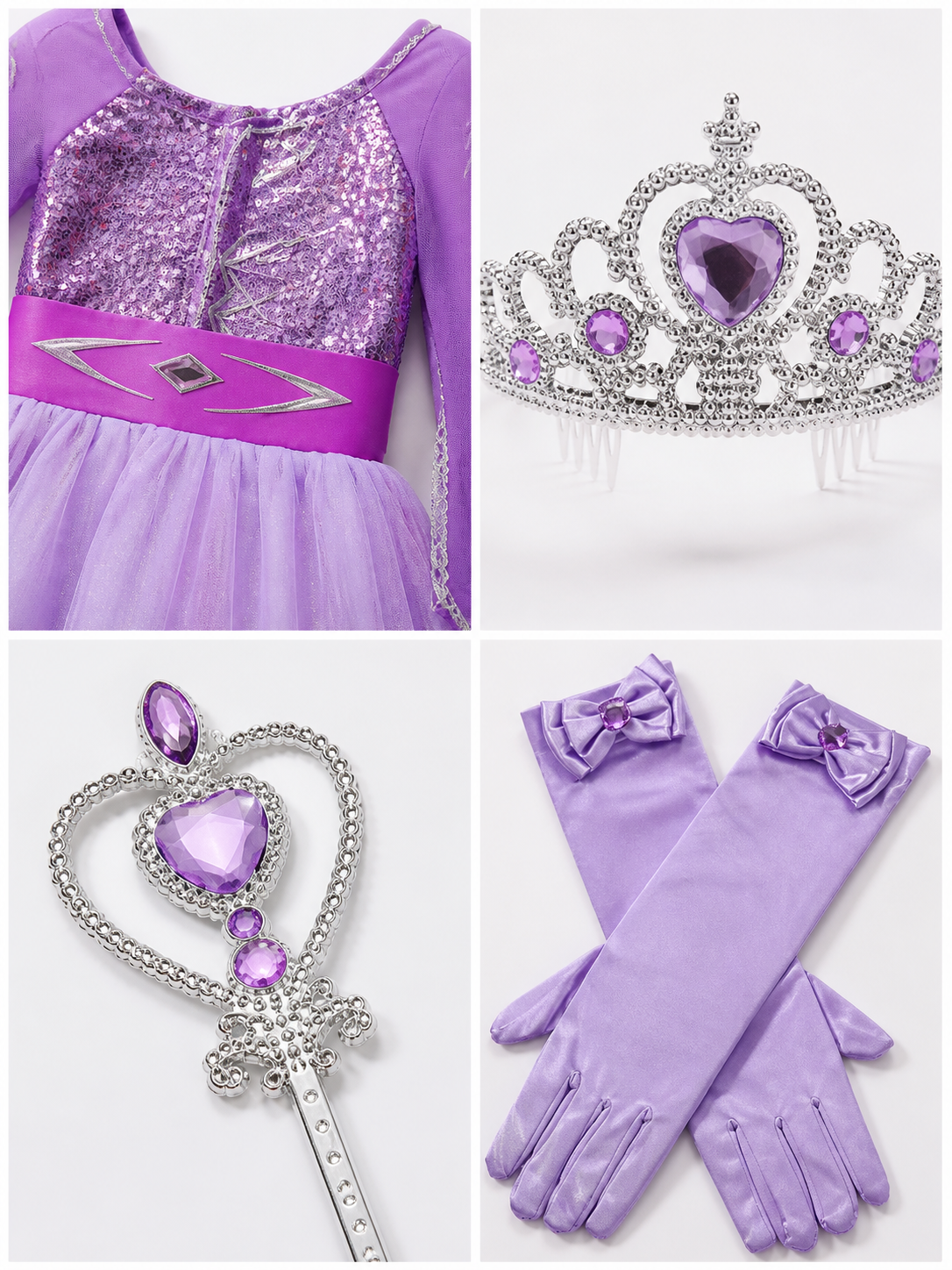 Snow Queen Costume for Halloween and Cosplay detail view